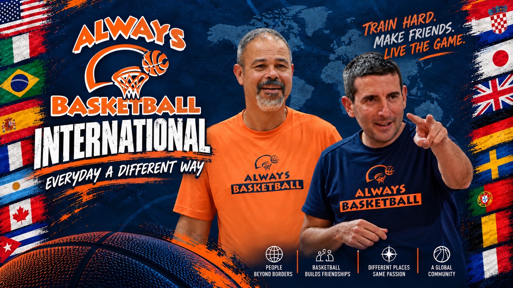 Always Basketball International Camp founders Coach V and Francesco Rossi