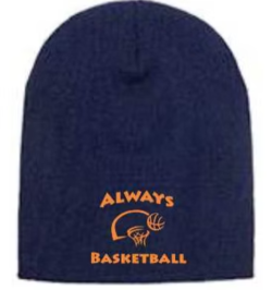 Navy Always Basketball beanie