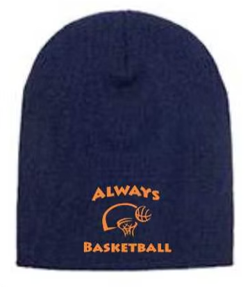 Navy Always Basketball beanie